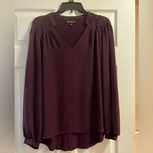 EUC XL Women’s Fortune by Ivy Dark Purple Blouse